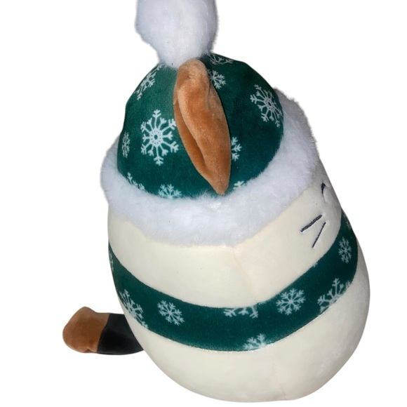 Squishmallow 8” Winter Cam Calico Cat Snowflake Hat Scarf Plush No Tag - Picture 5 of 9